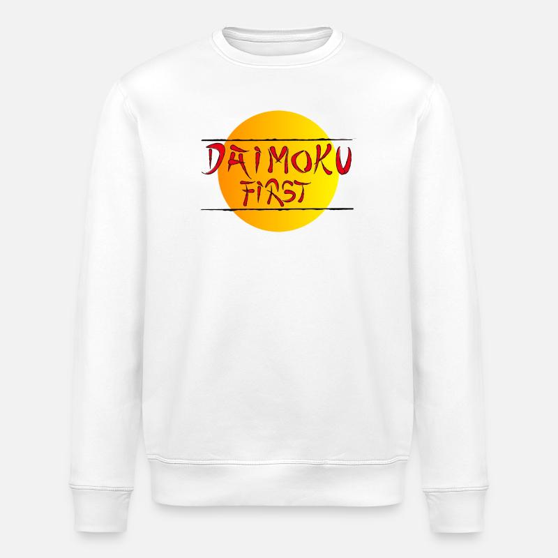 Daimoku First - Stanley/Stella Unisex Bio-Sweatshirt ROLLER - Weiß
