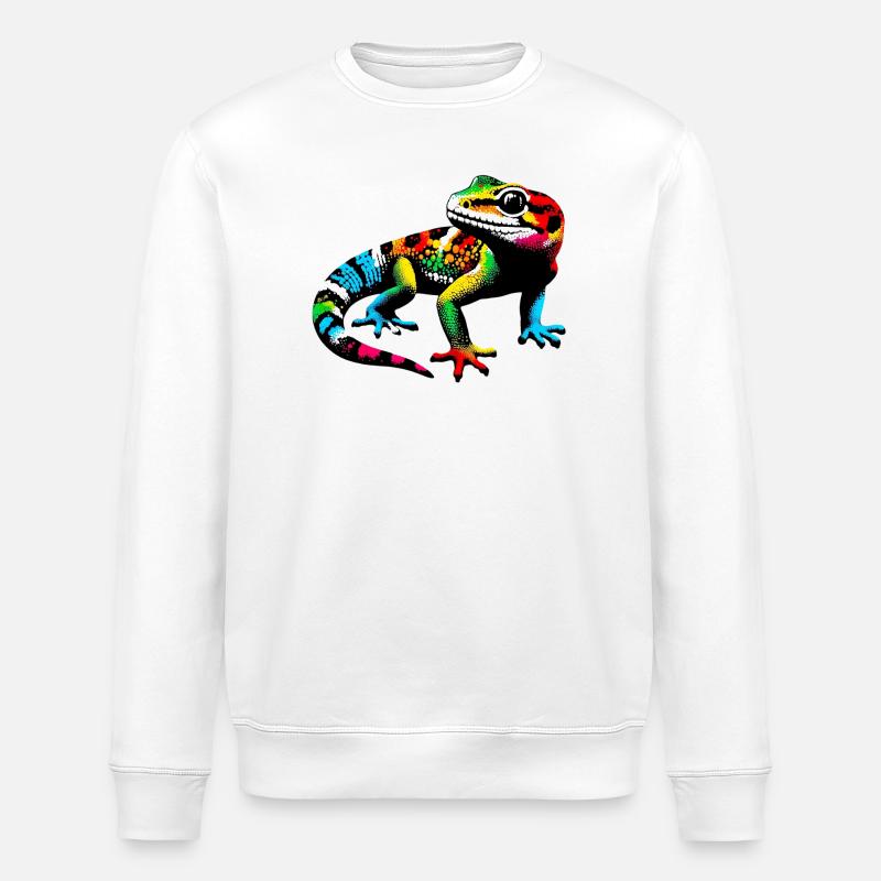 Gecko - Stanley/Stella Unisex Bio-Sweatshirt ROLLER - Weiß