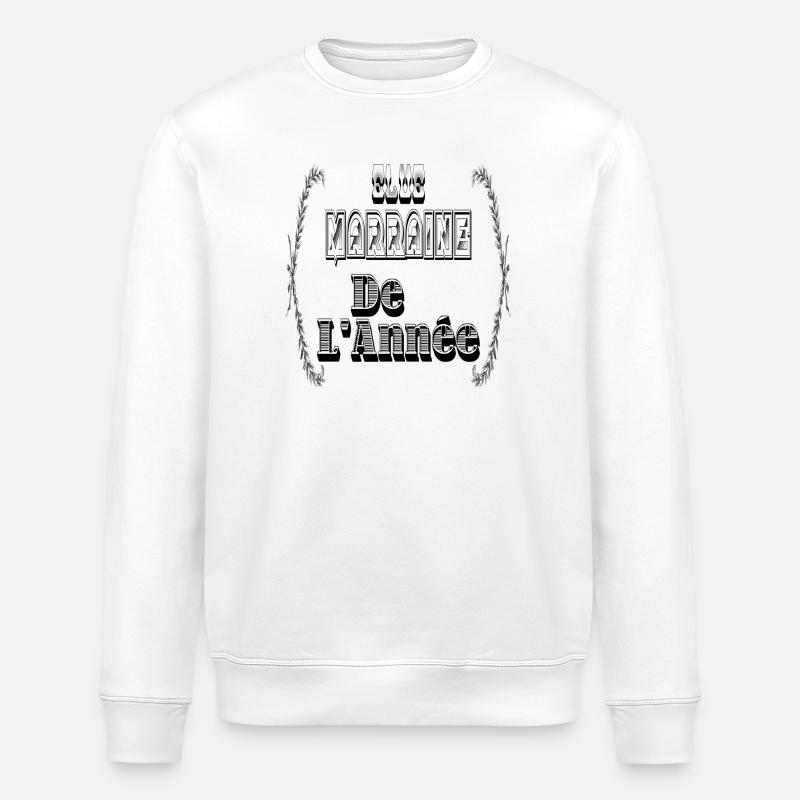 Elue Marraine Année - Sweat bio ROLLER Stanley/Stella Unisexe - blanc