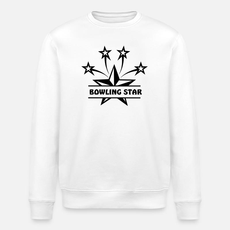 Étoile du bowling - Sweat bio ROLLER Stanley/Stella Unisexe - blanc
