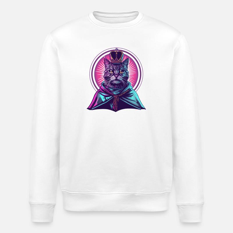 Lord Miau - Stanley/Stella Unisex Bio-Sweatshirt ROLLER - Weiß
