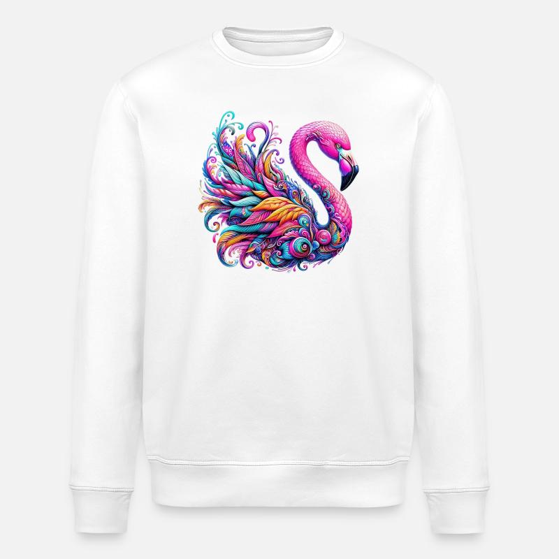 Flamant - Sweat bio ROLLER Stanley/Stella Unisexe - blanc