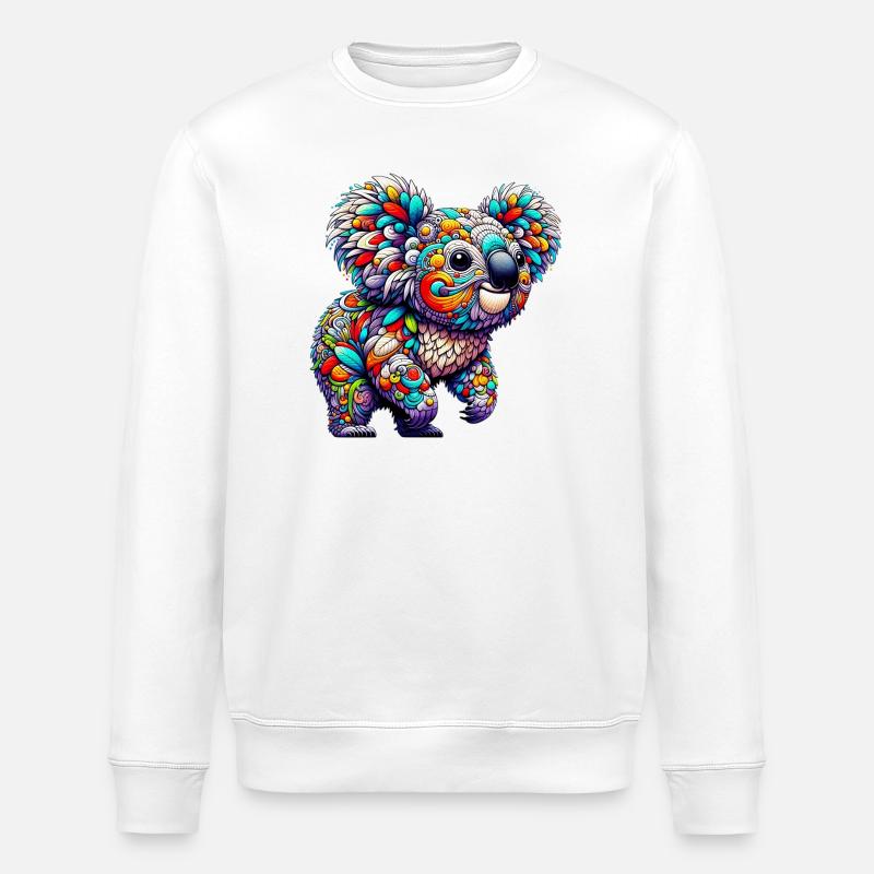 Koala - Sweat bio ROLLER Stanley/Stella Unisexe - blanc