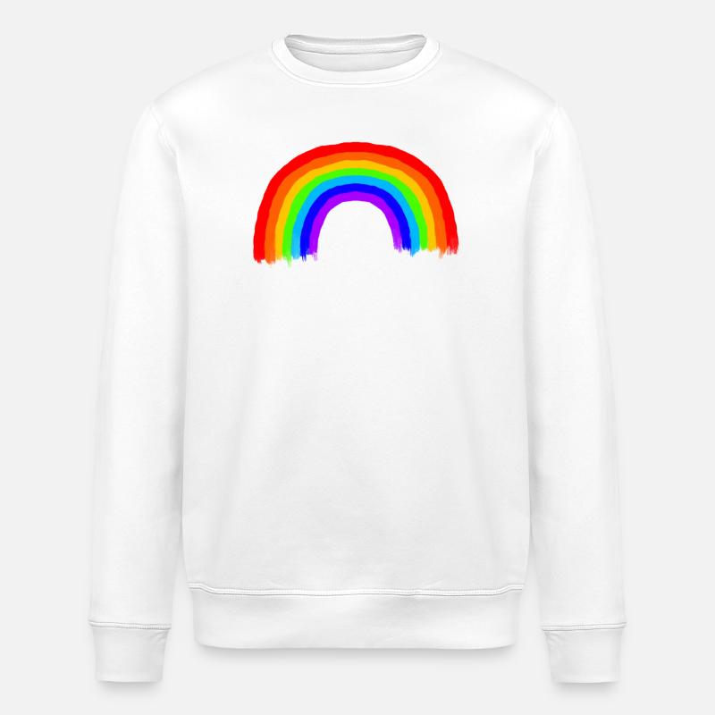 Regenbogen / RGB - Stanley/Stella Unisex Bio-Sweatshirt ROLLER - Weiß