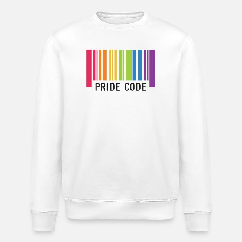 LGBT Pride Monat - Pride Code - Stanley/Stella Unisex Bio-Sweatshirt ROLLER - Weiß