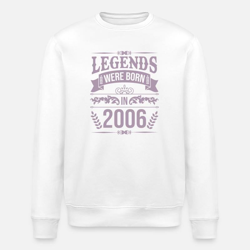Legenden wurden 2006 geboren - Stanley/Stella Unisex Bio-Sweatshirt ROLLER - Weiß