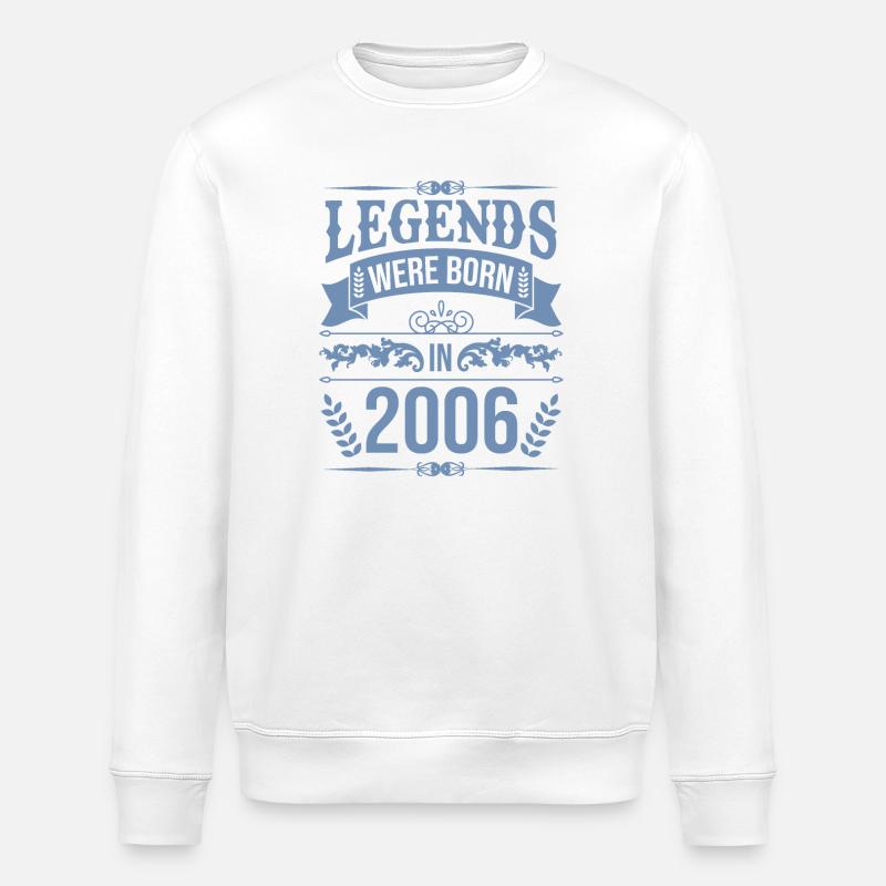 Legenden wurden 2006 geboren - Stanley/Stella Unisex Bio-Sweatshirt ROLLER - Weiß