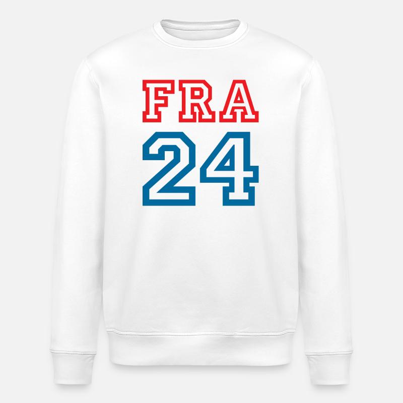 France Frankreich - Stanley/Stella Unisex Bio-Sweatshirt ROLLER - Weiß