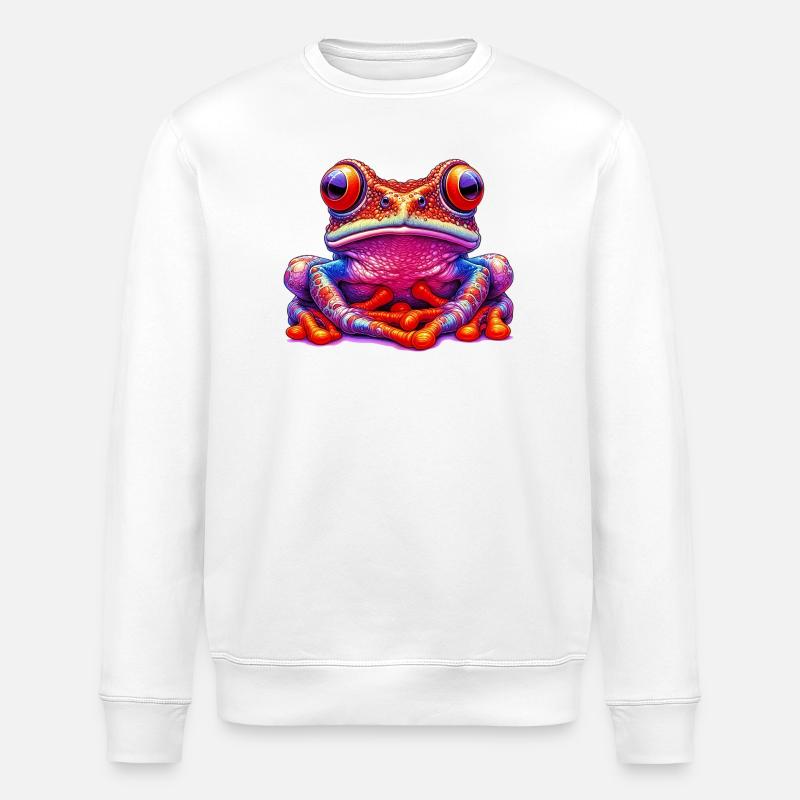 Frosch - Stanley/Stella Unisex Bio-Sweatshirt ROLLER - Weiß