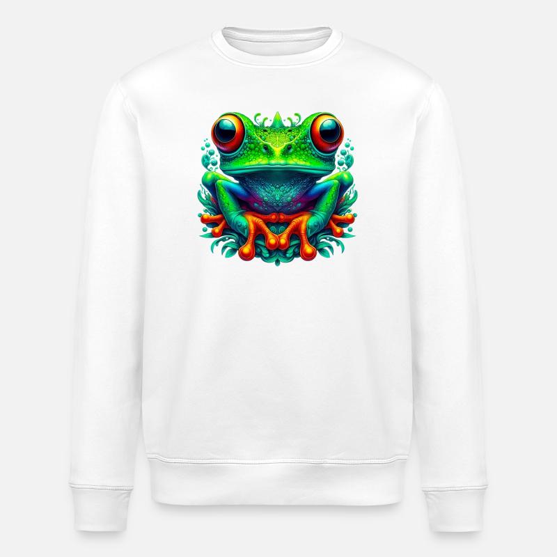 Frosch - Stanley/Stella Unisex Bio-Sweatshirt ROLLER - Weiß