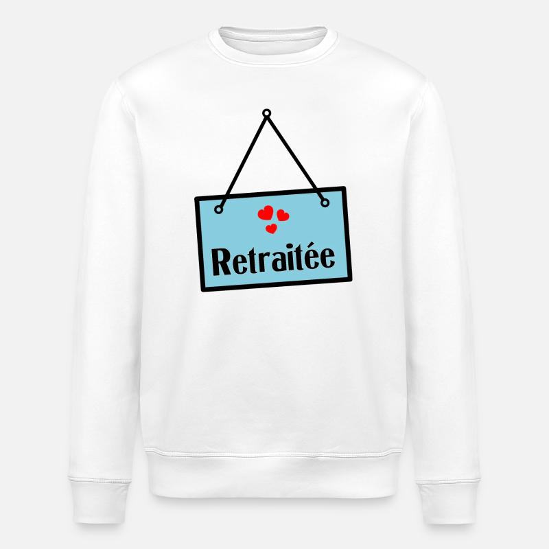 PENSIONIERT - Stanley/Stella Unisex Bio-Sweatshirt ROLLER - Weiß