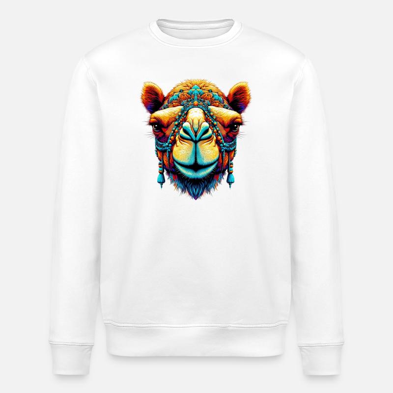 Kamel - Stanley/Stella Unisex Bio-Sweatshirt ROLLER - Weiß