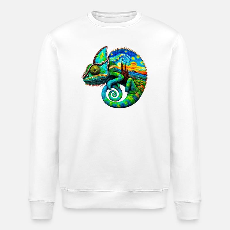 Van Gogh Caméléon - Sweat bio ROLLER Stanley/Stella Unisexe - blanc