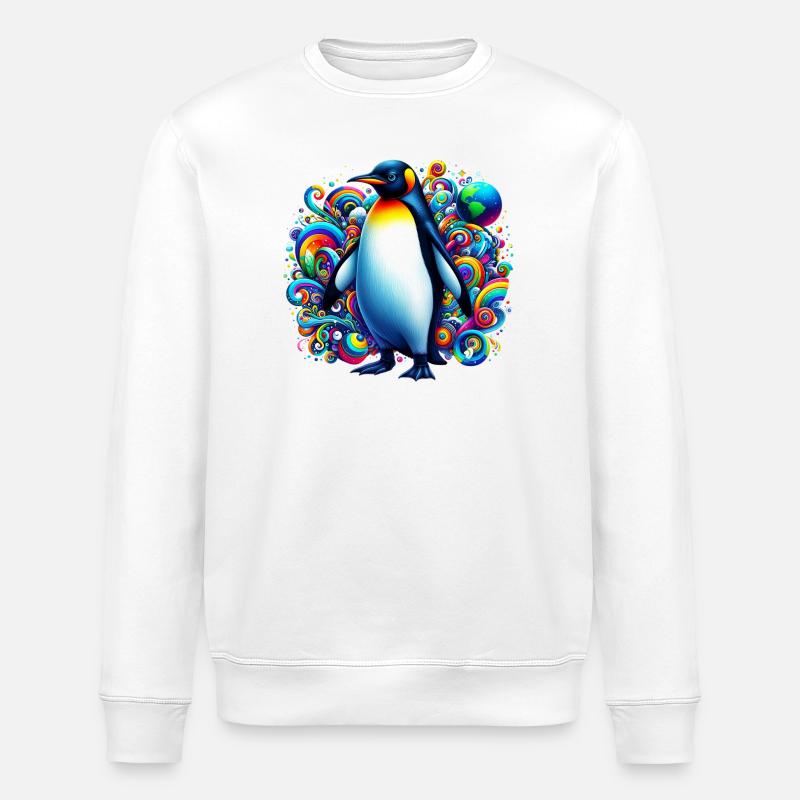 Pinguin - Stanley/Stella Unisex Bio-Sweatshirt ROLLER - Weiß