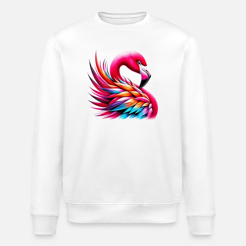 Flamant - Sweat bio ROLLER Stanley/Stella Unisexe - blanc
