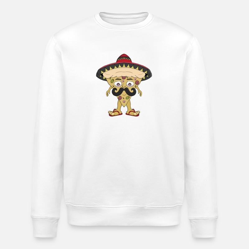 Pizza mexicaine - Sweat bio ROLLER Stanley/Stella Unisexe - blanc