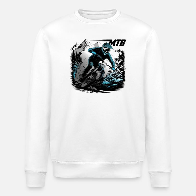 VTT Descente - Sweat bio ROLLER Stanley/Stella Unisexe - blanc