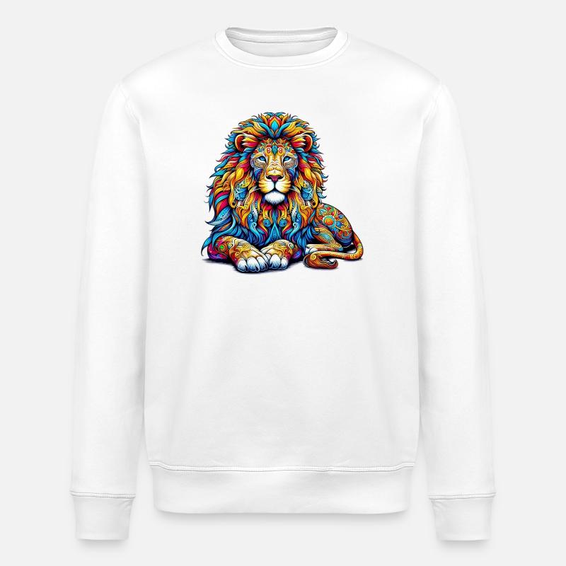 Lion - Sweat bio ROLLER Stanley/Stella Unisexe - blanc