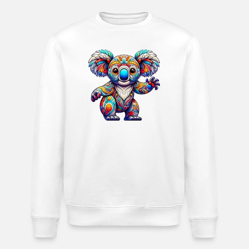 Koala - Sweat bio ROLLER Stanley/Stella Unisexe - blanc