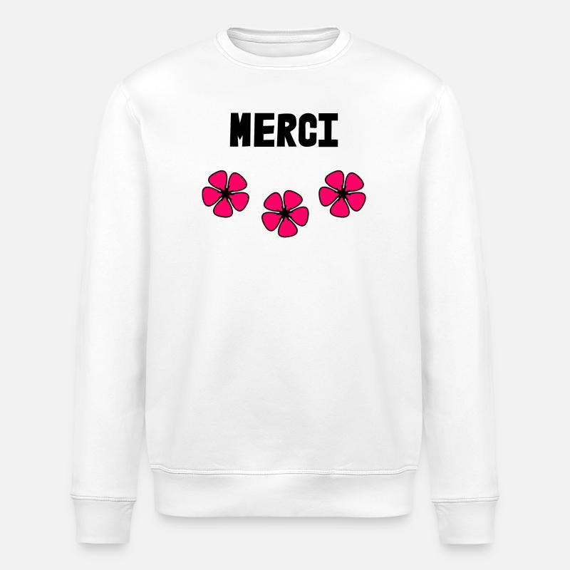 MERCI. MAÎTRESSE. MAÎTRE. MERCI MAÎTRESSE - Sweat bio ROLLER Stanley/Stella Unisexe - blanc