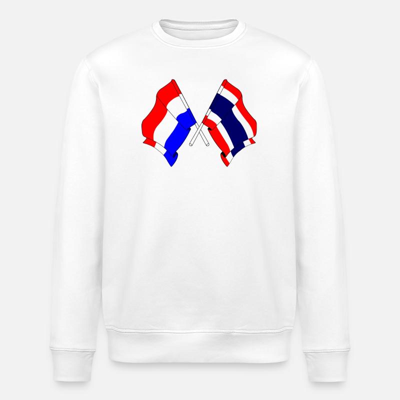 Drapeau Pays-Bas Thaïlande - Sweat bio ROLLER Stanley/Stella Unisexe - blanc