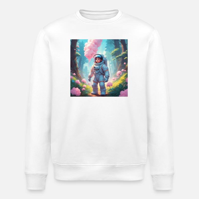 Fille de l’espace - Sweat bio ROLLER Stanley/Stella Unisexe - blanc