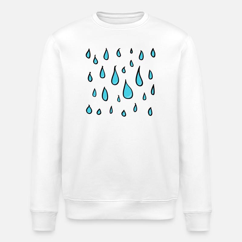 goutte d’eau - Sweat bio ROLLER Stanley/Stella Unisexe - blanc