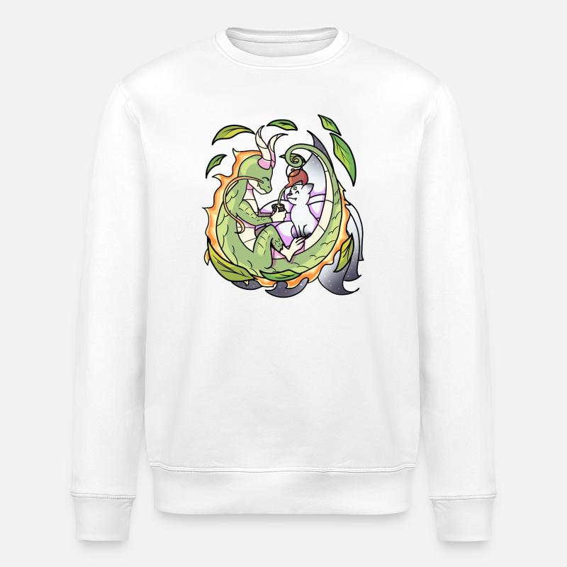 Drache & Fuchs Japan Art - Stanley/Stella Unisex Bio-Sweatshirt ROLLER - Weiß