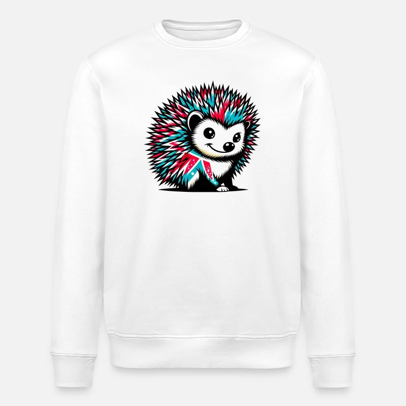 Igel - Stanley/Stella Unisex Bio-Sweatshirt ROLLER - Weiß