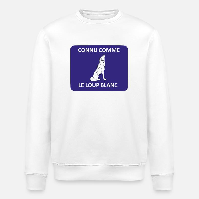 Connu comme le loup blanc - Sweat bio ROLLER Stanley/Stella Unisexe - blanc