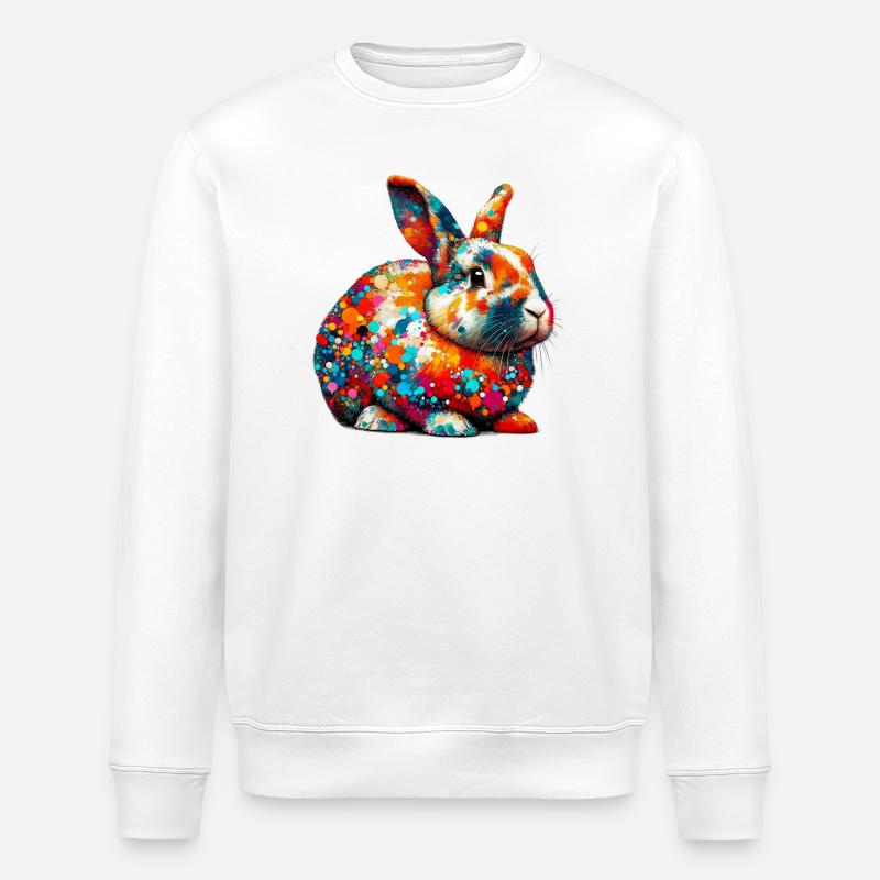 Lapin - Sweat bio ROLLER Stanley/Stella Unisexe - blanc