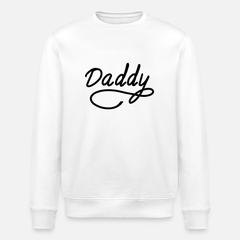 Daddy Father’s Day - Stanley/Stella ROLLER Unisex Organic Sweatshirt - white