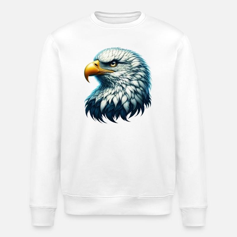 Eagle - Stanley/Stella ROLLER Unisex Organic Sweatshirt - white