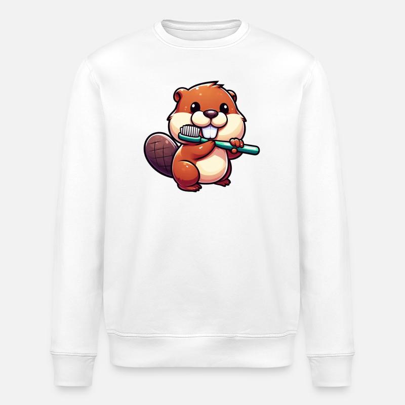 Bieber - Stanley/Stella Unisex Bio-Sweatshirt ROLLER - Weiß