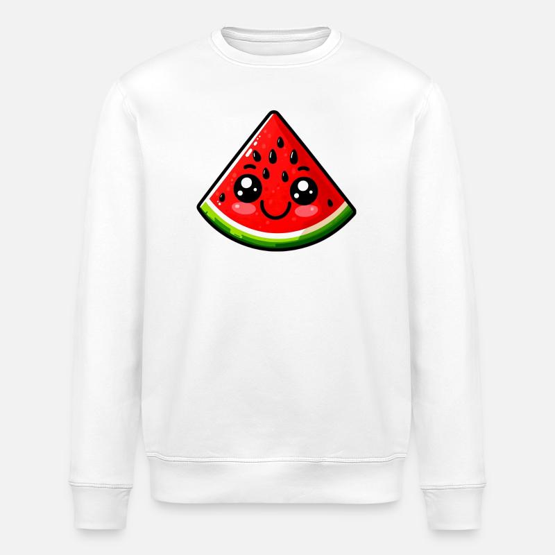 Pastèque Pastèques - Sweat bio ROLLER Stanley/Stella Unisexe - blanc