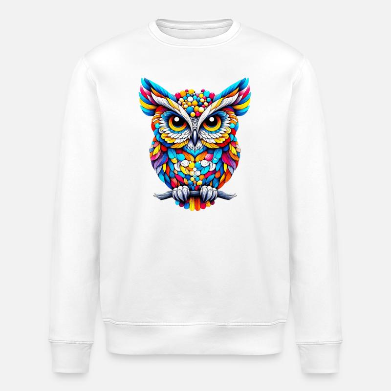 Hibou - Sweat bio ROLLER Stanley/Stella Unisexe - blanc