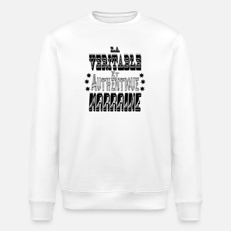 La Véritable et Authentique Marraine - Sweat bio ROLLER Stanley/Stella Unisexe - blanc