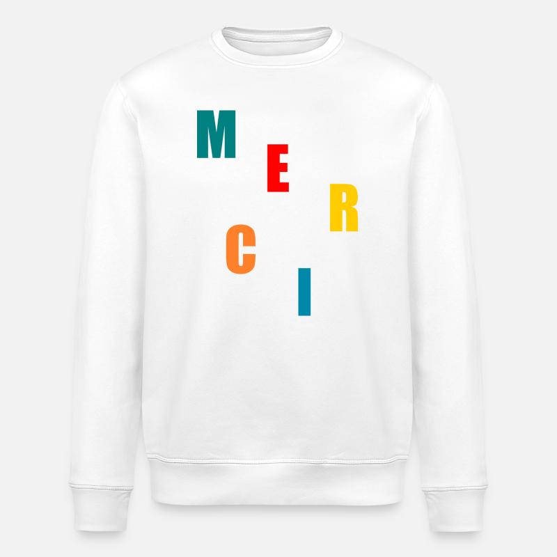 MERCI. MAÎTRESSE. MAÎTRE. MERCI MAÎTRESSE - Sweat bio ROLLER Stanley/Stella Unisexe - blanc
