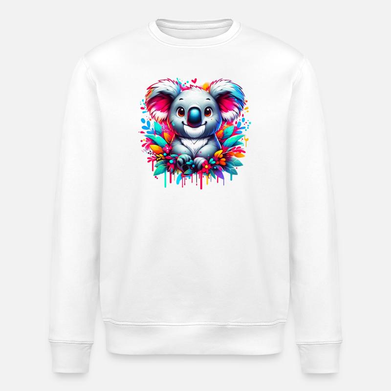 Koala - Stanley/Stella Unisex Bio-Sweatshirt ROLLER - Weiß