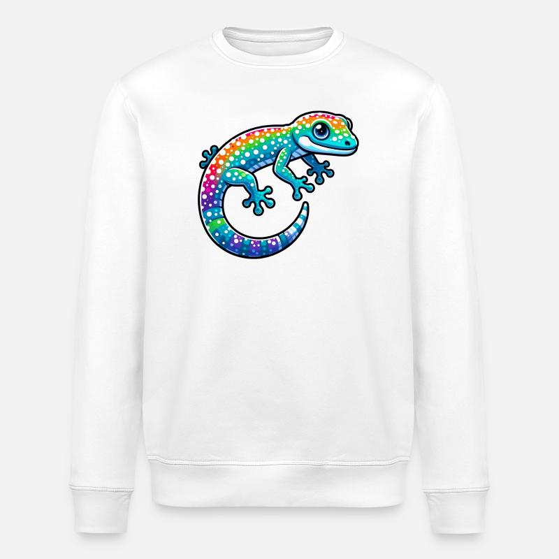 Gecko - Stanley/Stella Unisex Bio-Sweatshirt ROLLER - Weiß