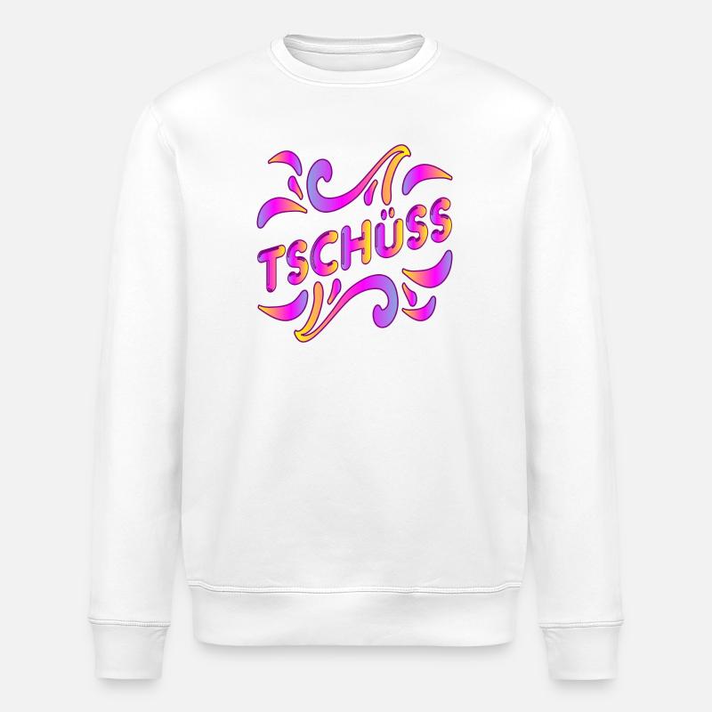 ABSCHIED TSCHÜSS - Stanley/Stella Unisex Bio-Sweatshirt ROLLER - Weiß