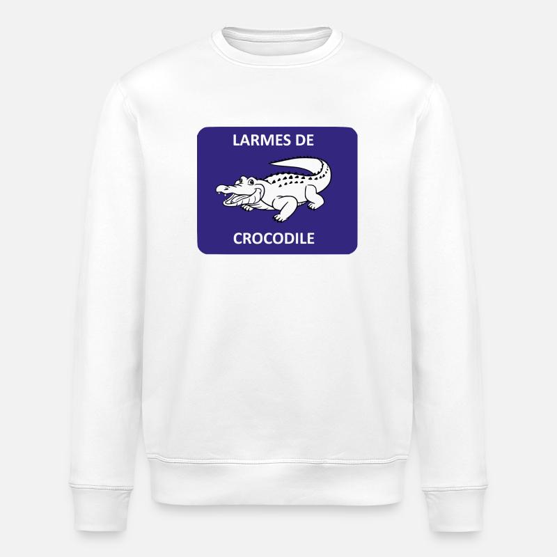 Krokodilstränen - Stanley/Stella Unisex Bio-Sweatshirt ROLLER - Weiß