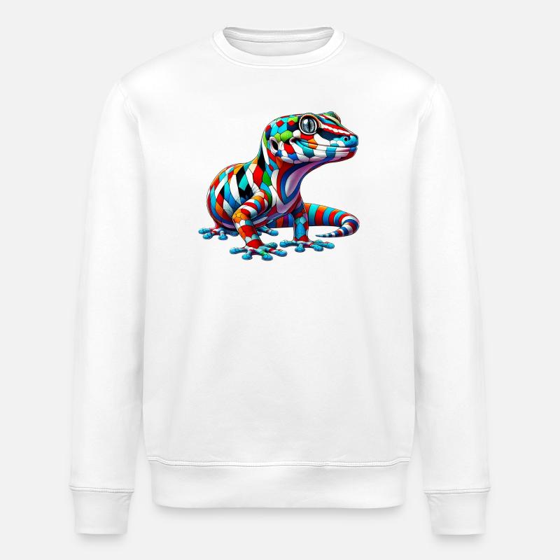 Gecko - Sweat bio ROLLER Stanley/Stella Unisexe - blanc
