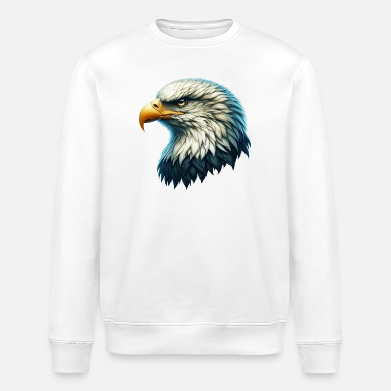 Eagle - Stanley/Stella ROLLER Unisex Organic Sweatshirt - white