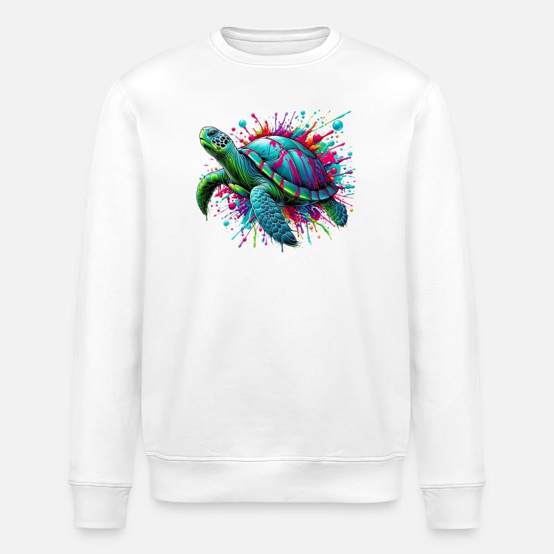Tortue - Sweat bio ROLLER Stanley/Stella Unisexe - blanc