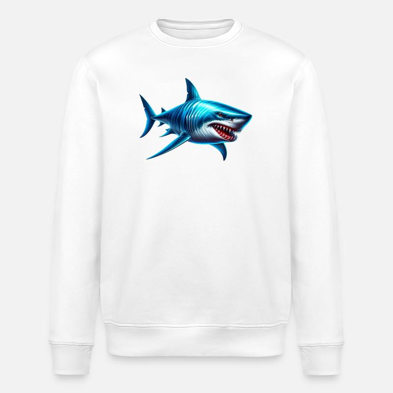 Requin - Sweat bio ROLLER Stanley/Stella Unisexe - blanc
