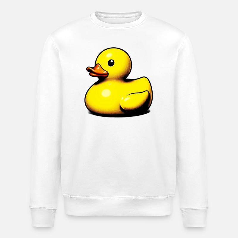 Duckling Duck Duck - Stanley/Stella ROLLER Unisex Organic Sweatshirt - white