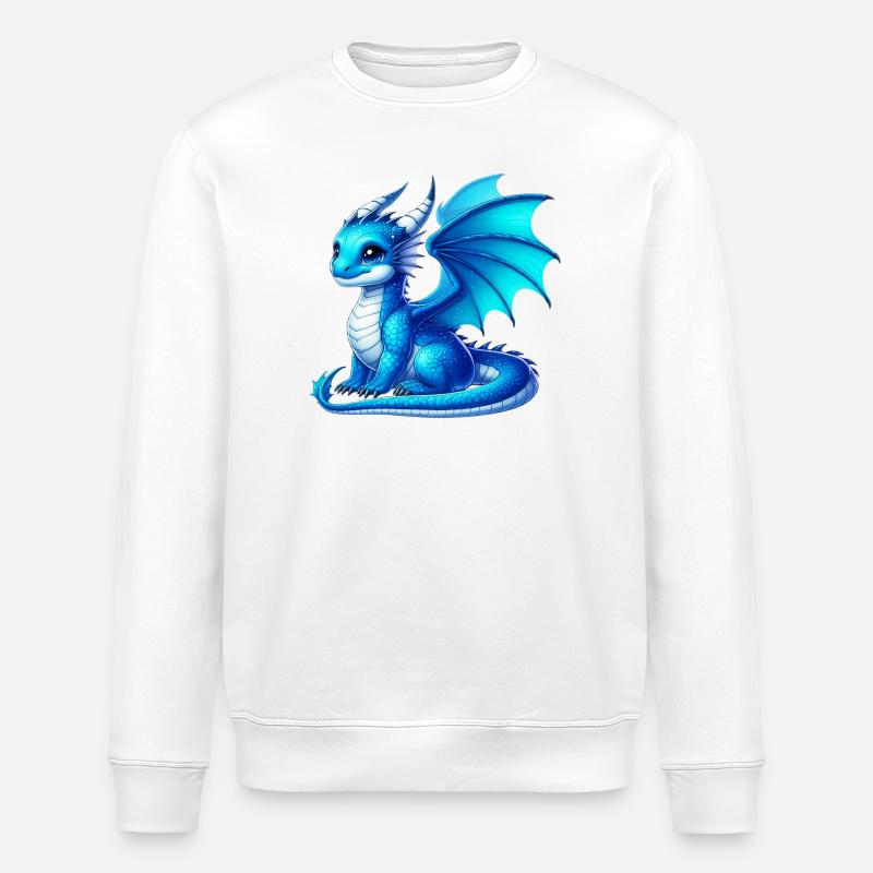 Drache - Stanley/Stella Unisex Bio-Sweatshirt ROLLER - Weiß