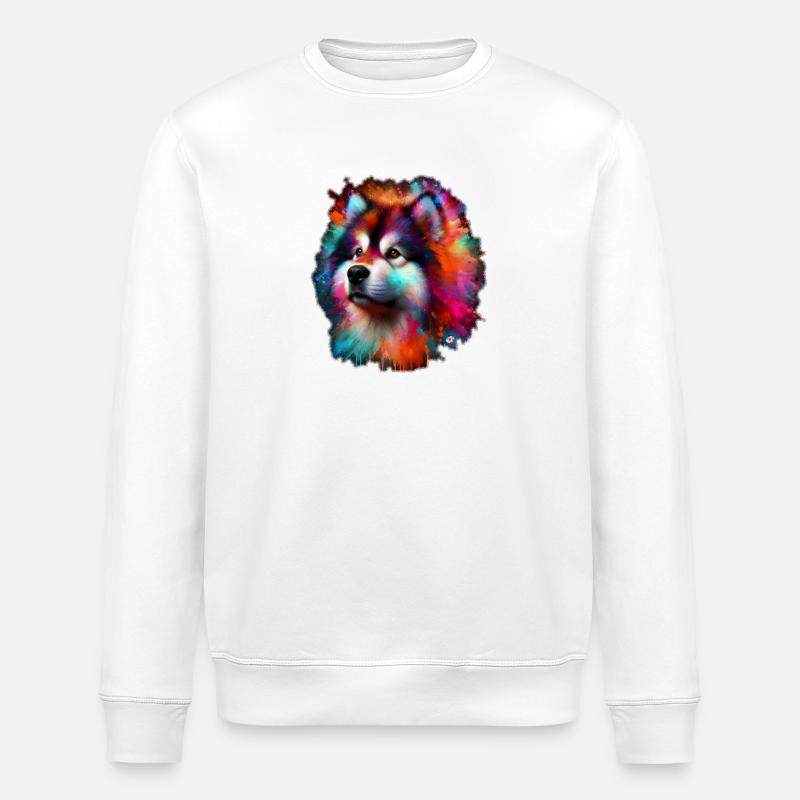 Malamute Faros - Stanley/Stella Unisex Bio-Sweatshirt ROLLER - Weiß
