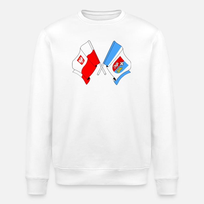 Drapeau Pologne, Subcarpatie franchie - Sweat bio ROLLER Stanley/Stella Unisexe - blanc